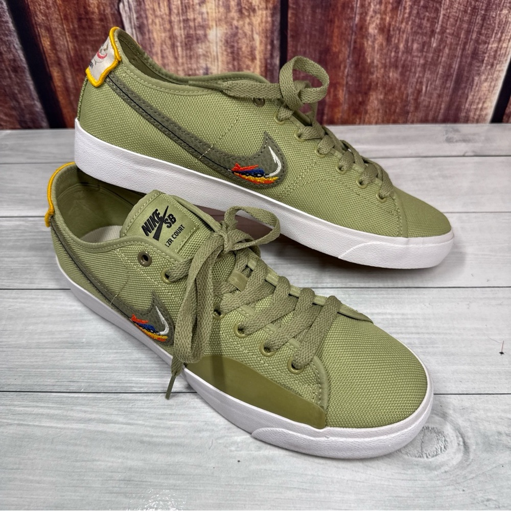 Nike Daan Van Der Linden x Blazer Court SB Dusty Olive Skater Shoes Men’s 8